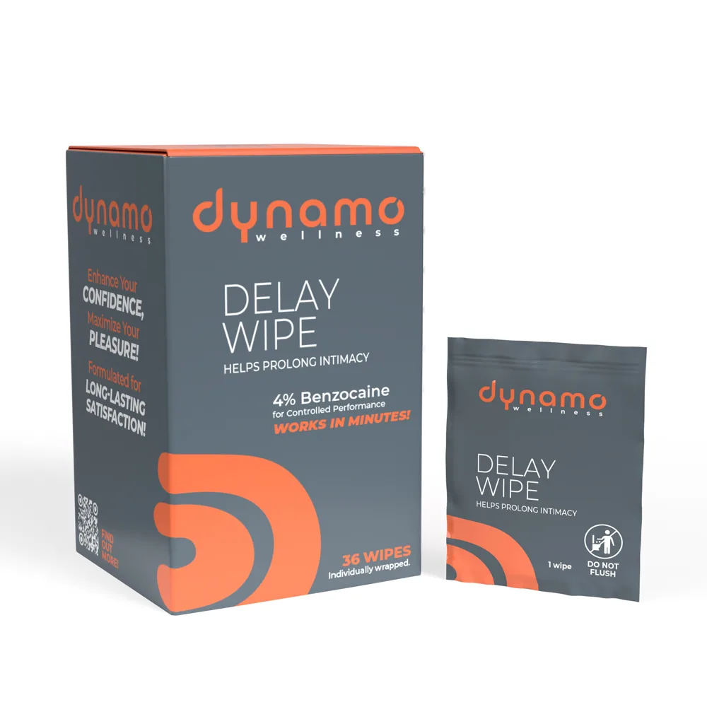 Dynamo Wellness Delay Wipe 4% - 36 Pack Lubes & Essentials Screaming O