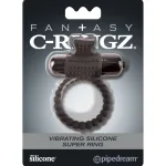 Fantasy C-Ringz Vibrating Silicone Super Ring Black Vibrators Pipedream