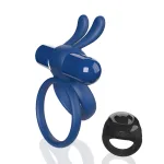 Screaming O Remote Controlled Ohare XL Vibrating Ring - Blue Vibrators Screaming O