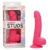 Neon Silicone Studs 6 Inch - Pink Anal Play CalExotics