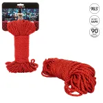Scandal BDSM Rope 98.5ft/ 30m - Red BDSM & Kink CalExotics