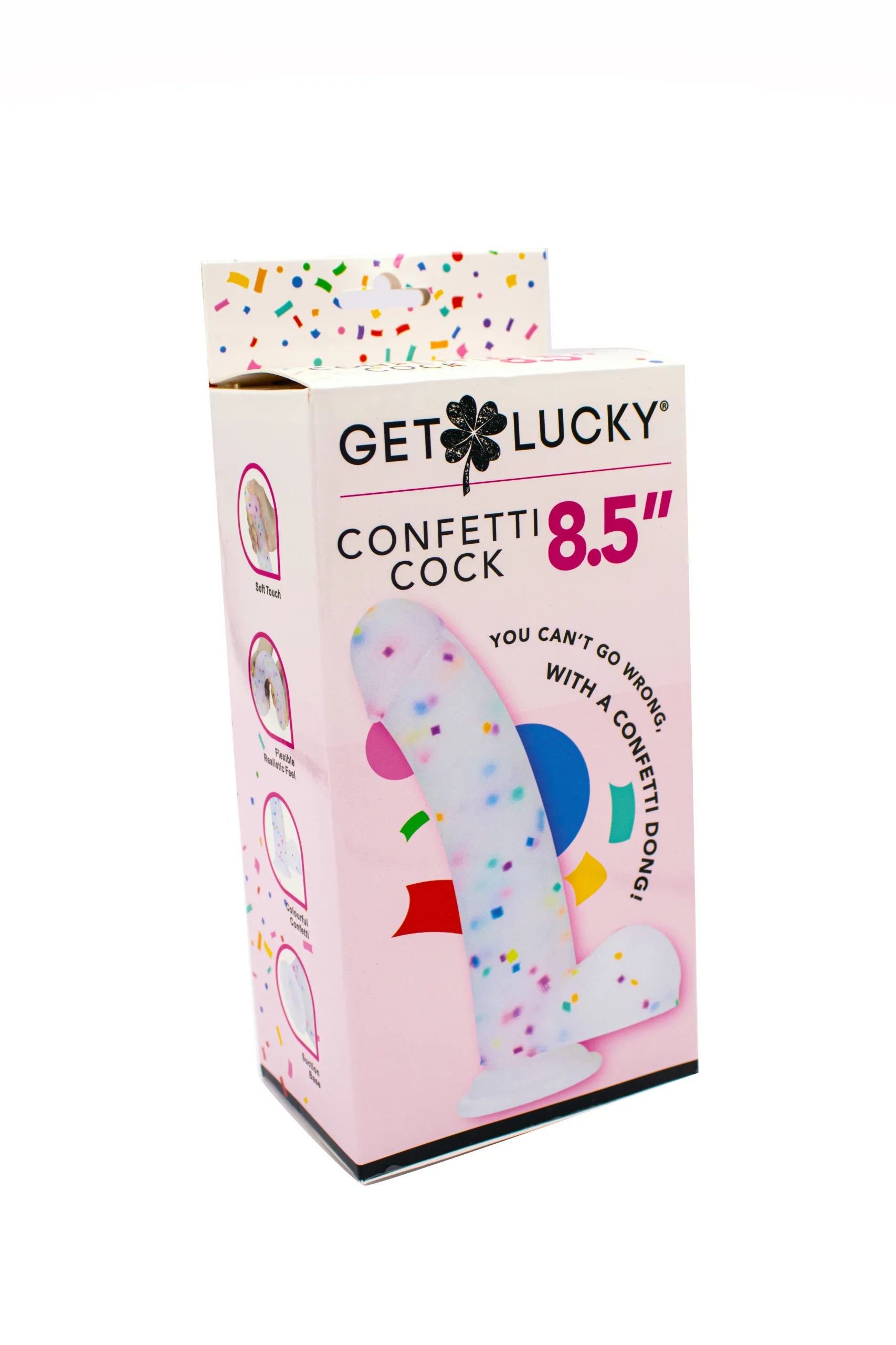 Get Lucky Confetti Cock - 8.5 Inch Anal Play Voodoo Toys