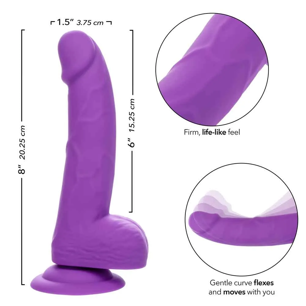 Neon Silicone Studs 6 Inch - Purple Anal Play CalExotics