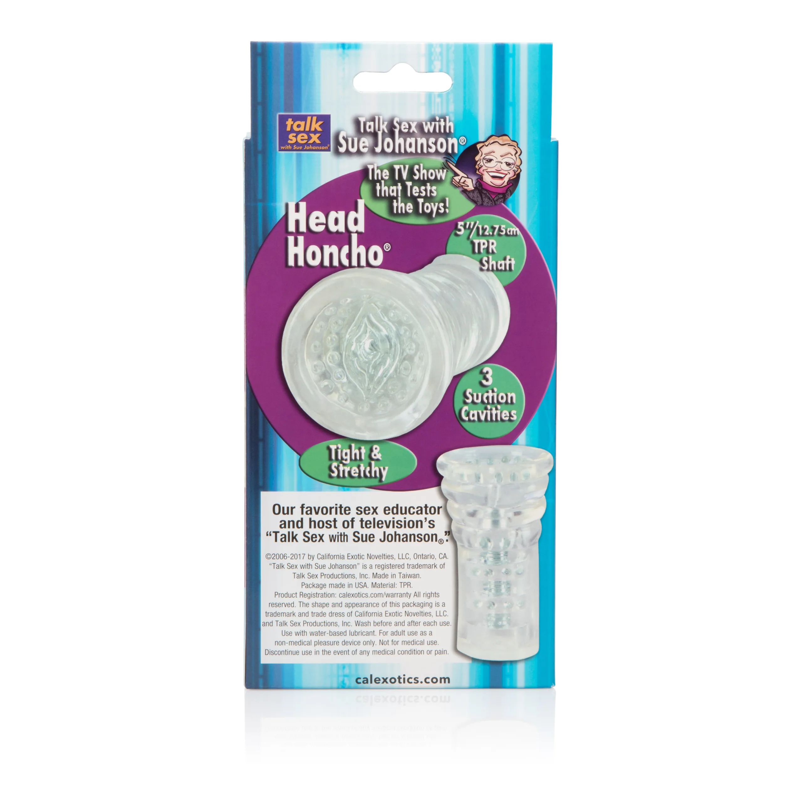 Sue Johanson Head Honcho Strokers & Pumps CalExotics