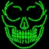 Glow in the Dark Skull Face Jewels Sticker Festival & Rave Leg Avenue