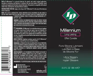 ID Millennium Silicone Lubricant 2.2 Oz Lubes & Essentials I.D. Lubricants