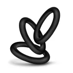 Performance - Vs2 Pure Premium Silicone Cockrings - Small - Black Cockrings Blush