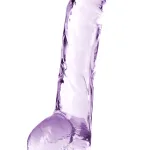 Naturally Yours - 8 Inch Crystalline Dildo - Amethyst Dildos Blush