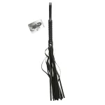 Sex and Mischief Crystal Whip - Black BDSM & Kink Sportsheets