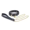 Bondage Couture - Collar and Leash - Blue BDSM & Kink nsnovelties