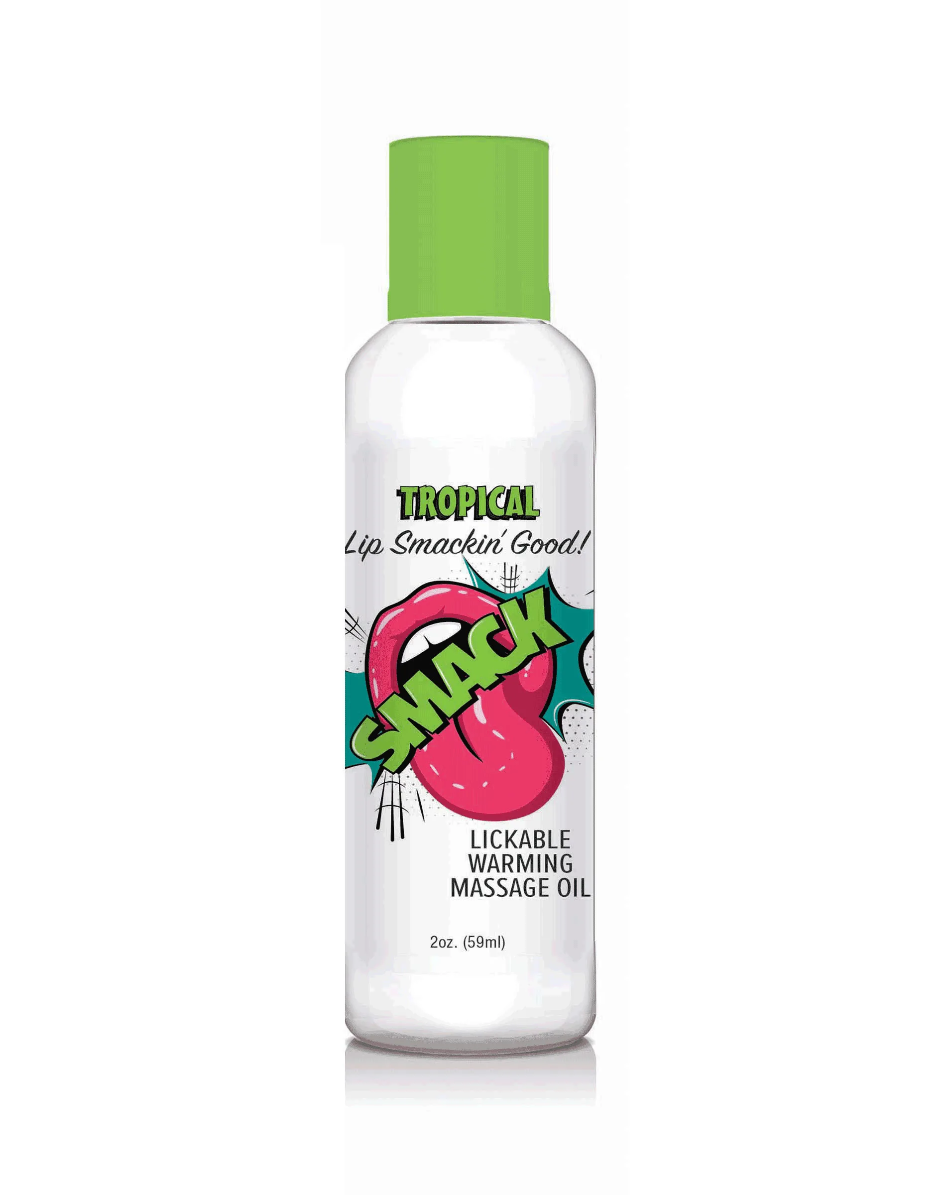 Smack Warming and Lickable Massage Oil - Tropical 2 Oz Lubes & Essentials Little Genie