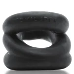 Z-Balls Zig-Zag Cockring Ballstretcher - Black Enhancers Oxballs