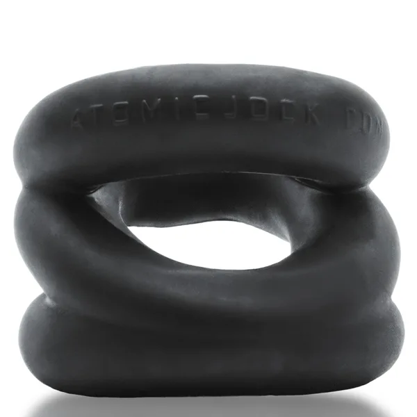 Z-Balls Zig-Zag Cockring Ballstretcher - Black Enhancers Oxballs