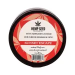 Hemp Seed 3-in-1 Massage Candle - Sunset Escape 6 Oz Lubes & Essentials Earthly Body