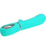 Thomas Super Soft Silicone Rabbit Vibrator - Turquoise Vibrators Pretty Love