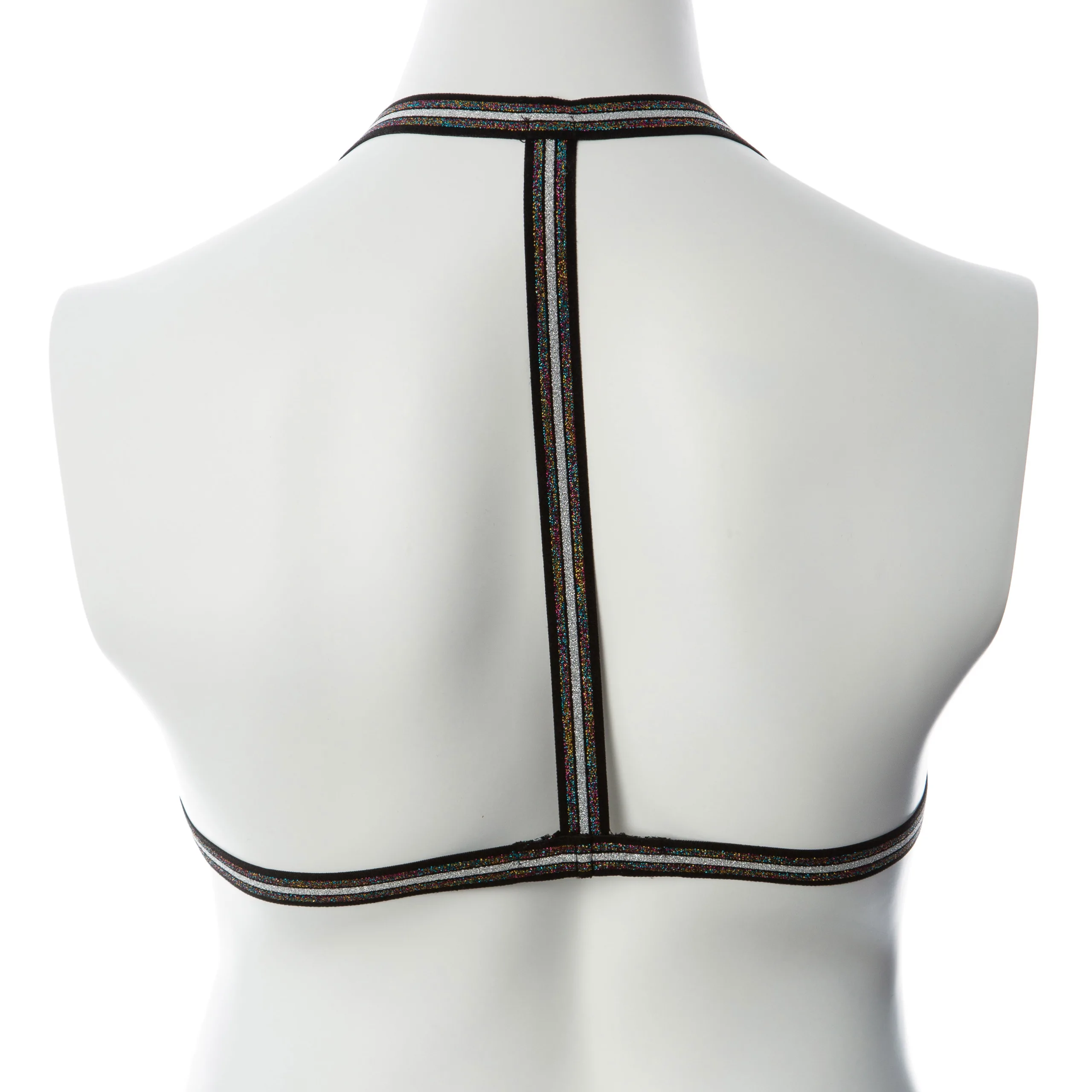 Gender Fluid Silver Lining Harness - Small/large - Multi-Color BDSM & Kink Voodoo Toys