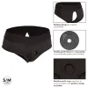Boundless Backless Brief - S/m - Black Vibrators CalExotics