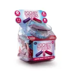 Play With Me - Pocket Vibes Fish Bowl - 36 Pieces Vibrators Blush