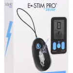 E-Stim Pro Silicone Vibrating Egg With Remote Control - Black BDSM & Kink XR Brands