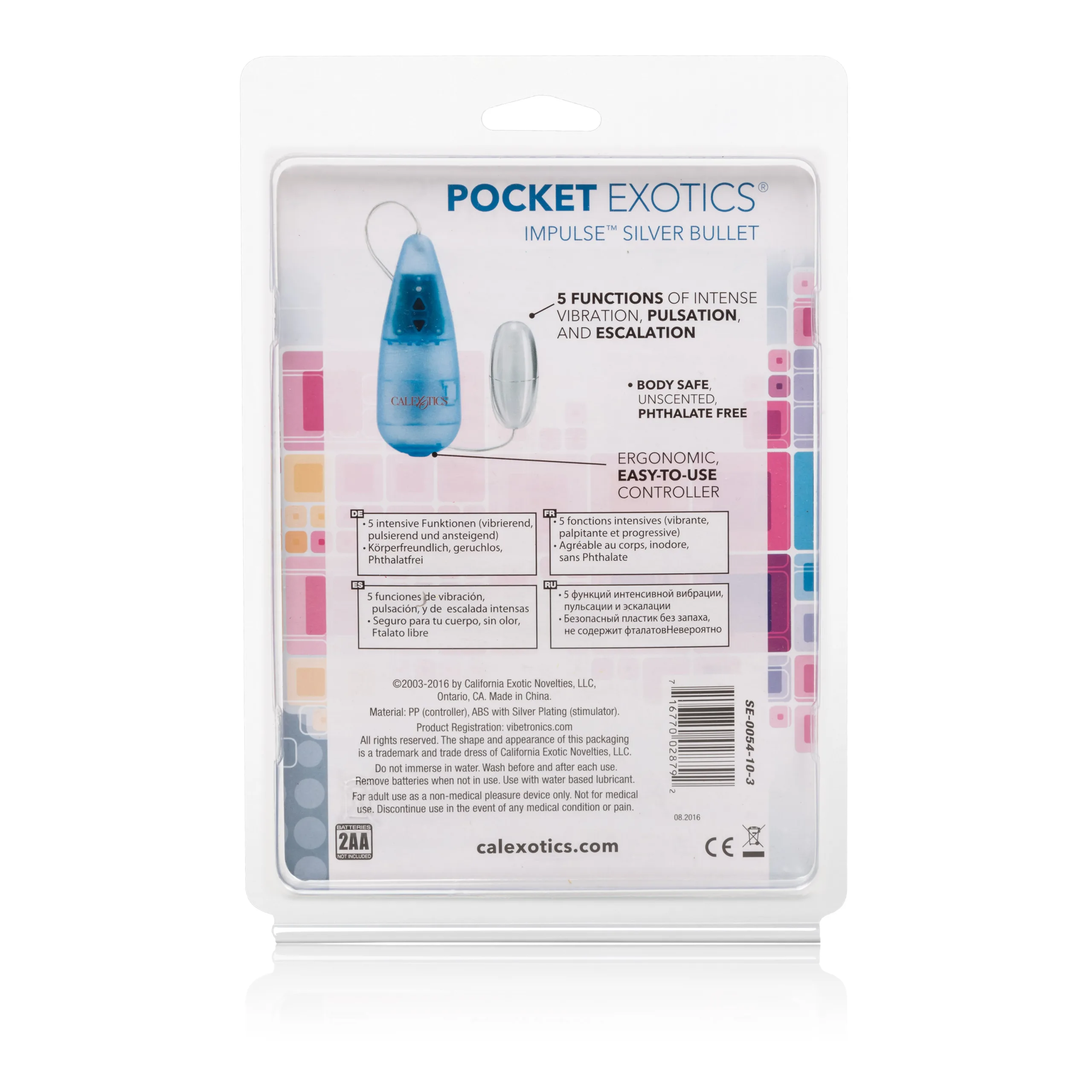 Pocket Exotics Impulse Silver Bullet Vibrators CalExotics