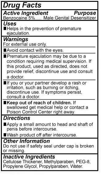 Body Action Prolong Delay Gel for Men - 2.3 Oz Lubes & Essentials Body Action