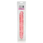 Translucence 12 Inches Veined Double Dong - Pink Exotic/Stripper Shoes CalExotics