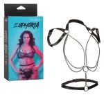 Euphoria Collection Plus Size Multi Chain Halter - Black BDSM & Kink CalExotics
