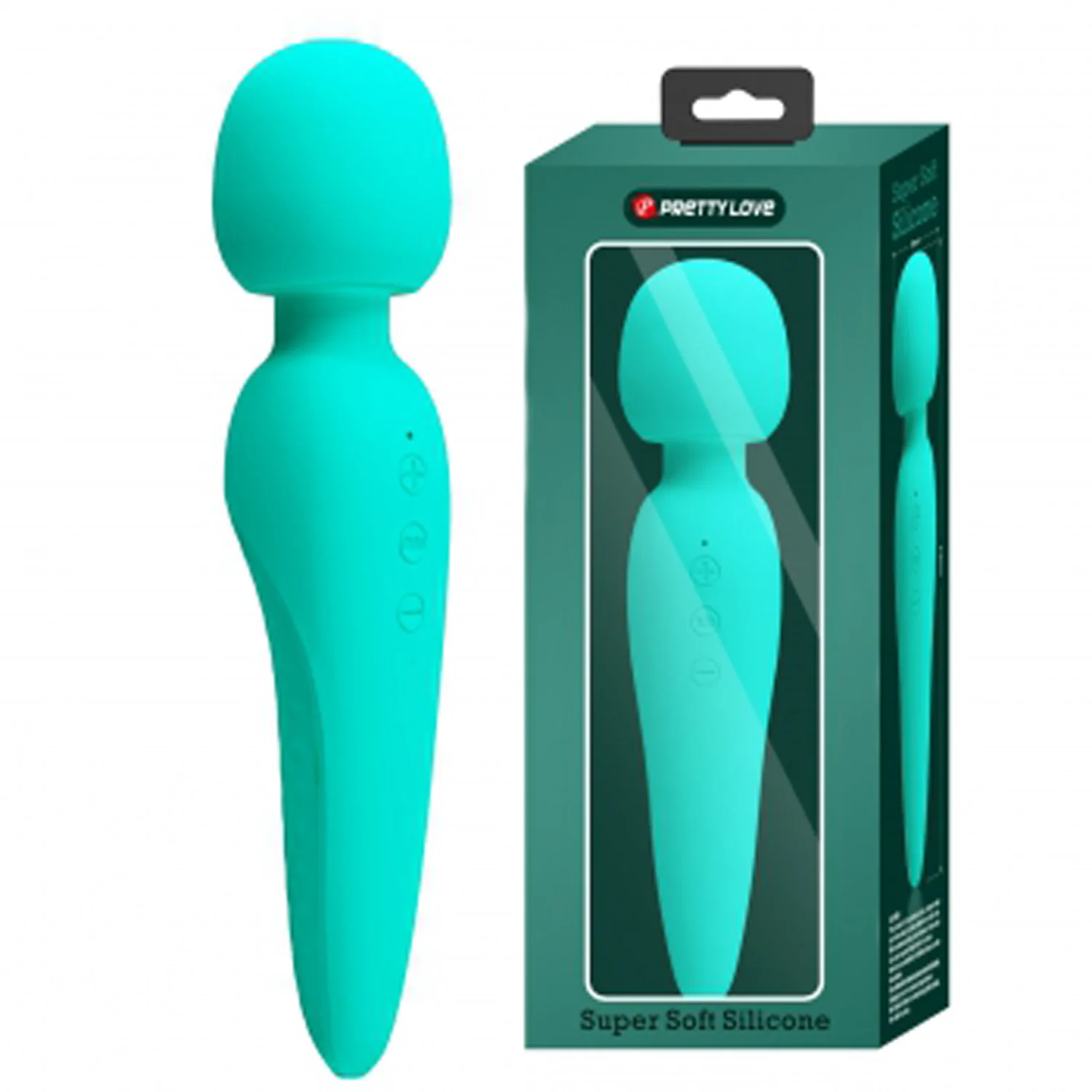 Meredith Super Soft Silicone Wand - Turquoise Vibrators Pretty Love
