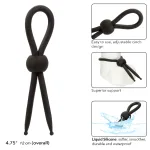 Alpha Liquid Silicone Lasso - Black Enhancers CalExotics