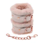 Peaches N Creame Fur Handcuffs - Pink BDSM & Kink Sportsheets