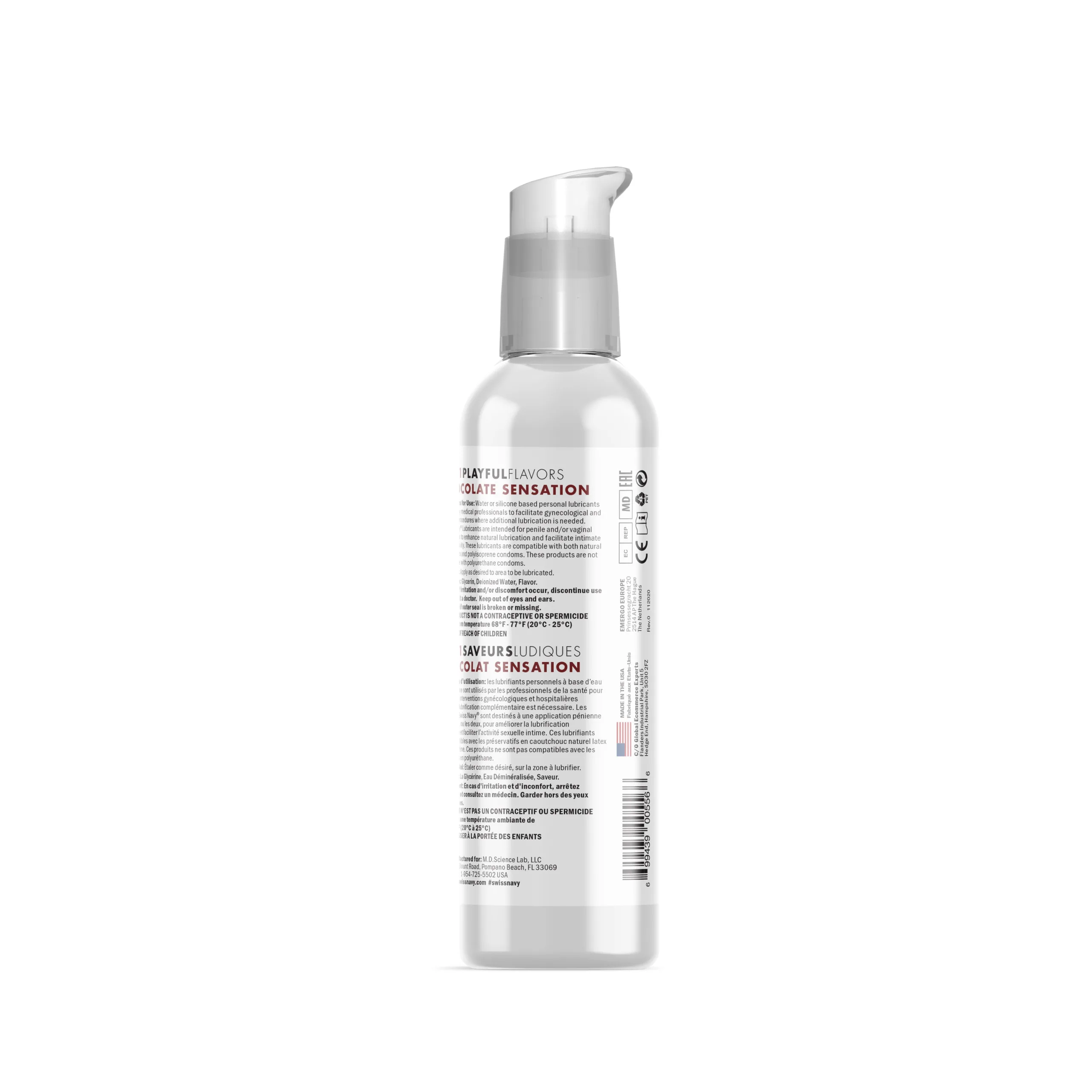 Swiss Navy 4-in-1 Playful Flavors - Chocolate Sensation - 4 Fl. Oz. Lubes & Essentials M.D. Science Lab