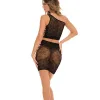 Hidden Secret 2 Pc Skirt Set - One Size - Black Lingerie Sets Rene Rofe
