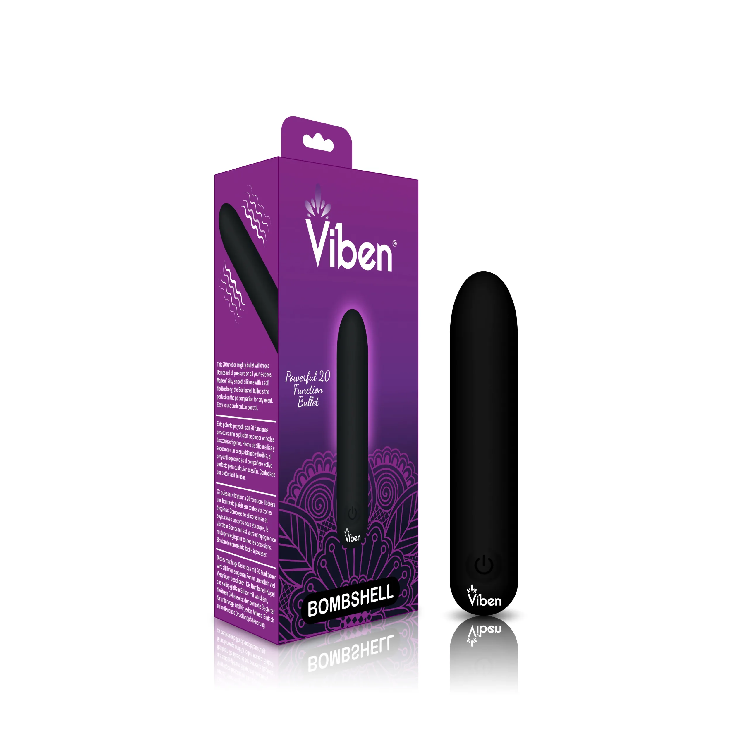 Bombshell Flexible Bullet - Black Vibrators Viben