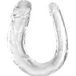 Medium Double Trouble - Clear Dildos Pipedream