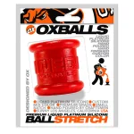 Neo 2 Inch Tall Ball Stretcher Squishy Silicone - Red BDSM & Kink Oxballs