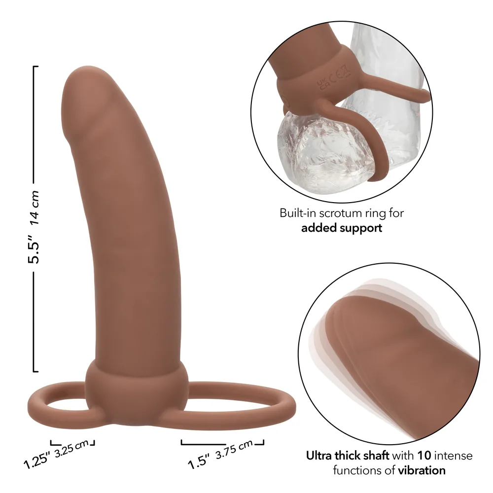 Performance Maxx Rechargeable Thick Dual Penetrator - Brown Festival & Rave CalExotics
