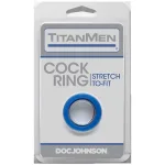 Titanmen Cock Ring - Blue Lgbtqiap2 Doc Johnson