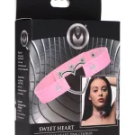 Dark Heart Chrome Heart Choker - Pink BDSM & Kink XR Brands