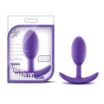Luxe - Wearable Vibra Slim Plug - Medium - Purple Anal Play Blush
