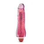 Glow Dicks - Molly Glitter Vibrator - Pink Intimate Care Blush