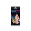 Rear Assets - Rose Gold Heart - Medium - Rainbow Anal Play nsnovelties