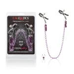 Purple Chain Nipple Clamps BDSM & Kink CalExotics
