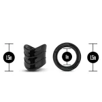 Stay Hard - Beef Ball Stretcher Snug X Long - 1 Inch Diameter - Black Cockrings | Ball Stretchers & Spreaders Blush