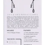 eX's and Oh's Nipple Clamps BDSM & Kink Sportsheets