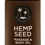 Hemp Seed Massage and Body Oil - Naked in the Woods - 2 Fl. Oz/ 60ml Lubes & Essentials Earthly Body