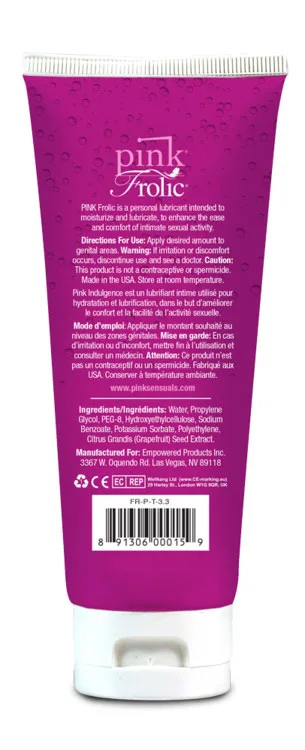 Pink Frolic - 3.3 Oz. Tube Lubes & Essentials Gun Oil Pink Lubricant