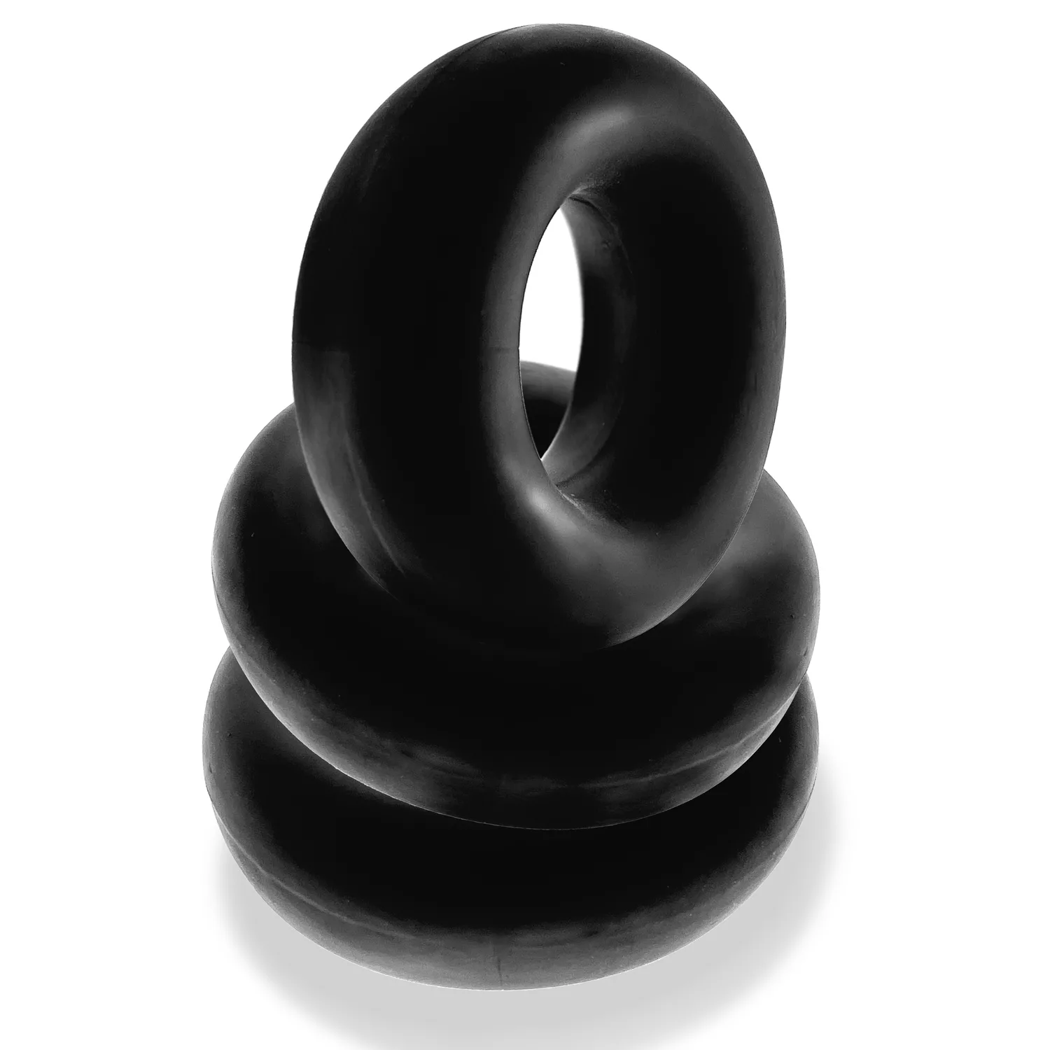 Fat Willy 3-Pack Jumbo C-Rings - Black Smoking Oxballs