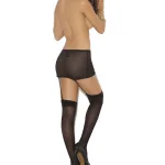 Sheer Thigh High - Queen Size - Black Hosiery & Garters Elegant Moments