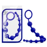 Luxe Silicone 10 Beads - Indigo Anal Play Blush