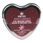 Hemp Seed 3-in-1 Valentines Day Candle - Ero's Embrace 4 Oz Lubes & Essentials Earthly Body